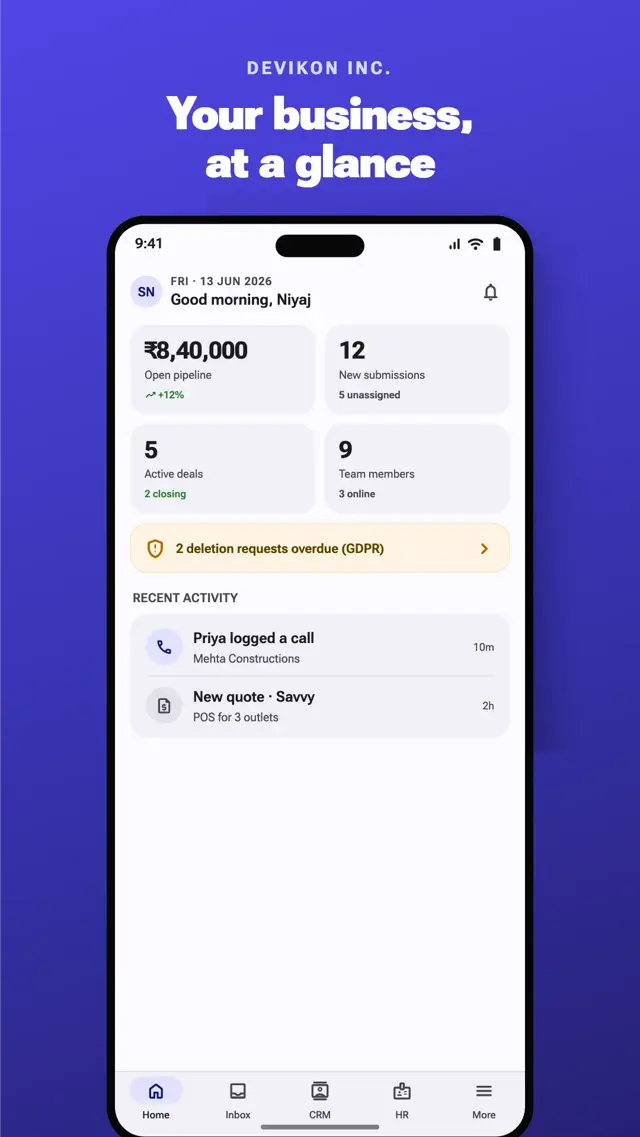 Devikon — Dashboard