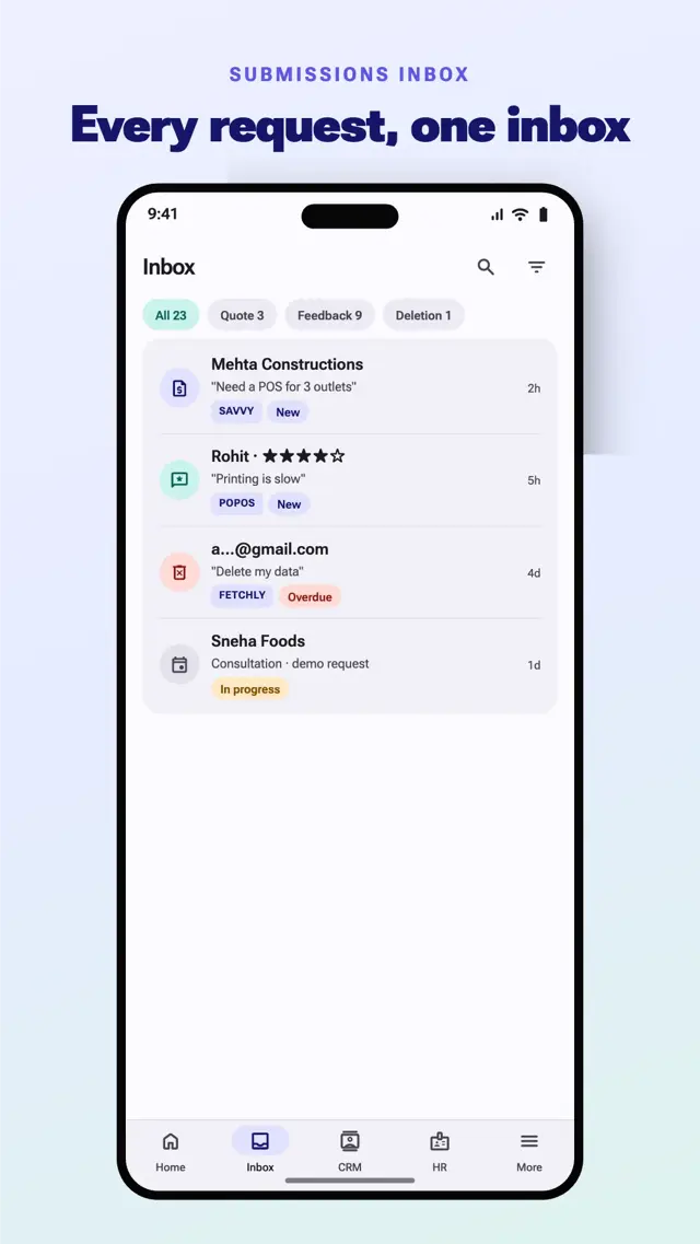 Devikon — Submissions Inbox