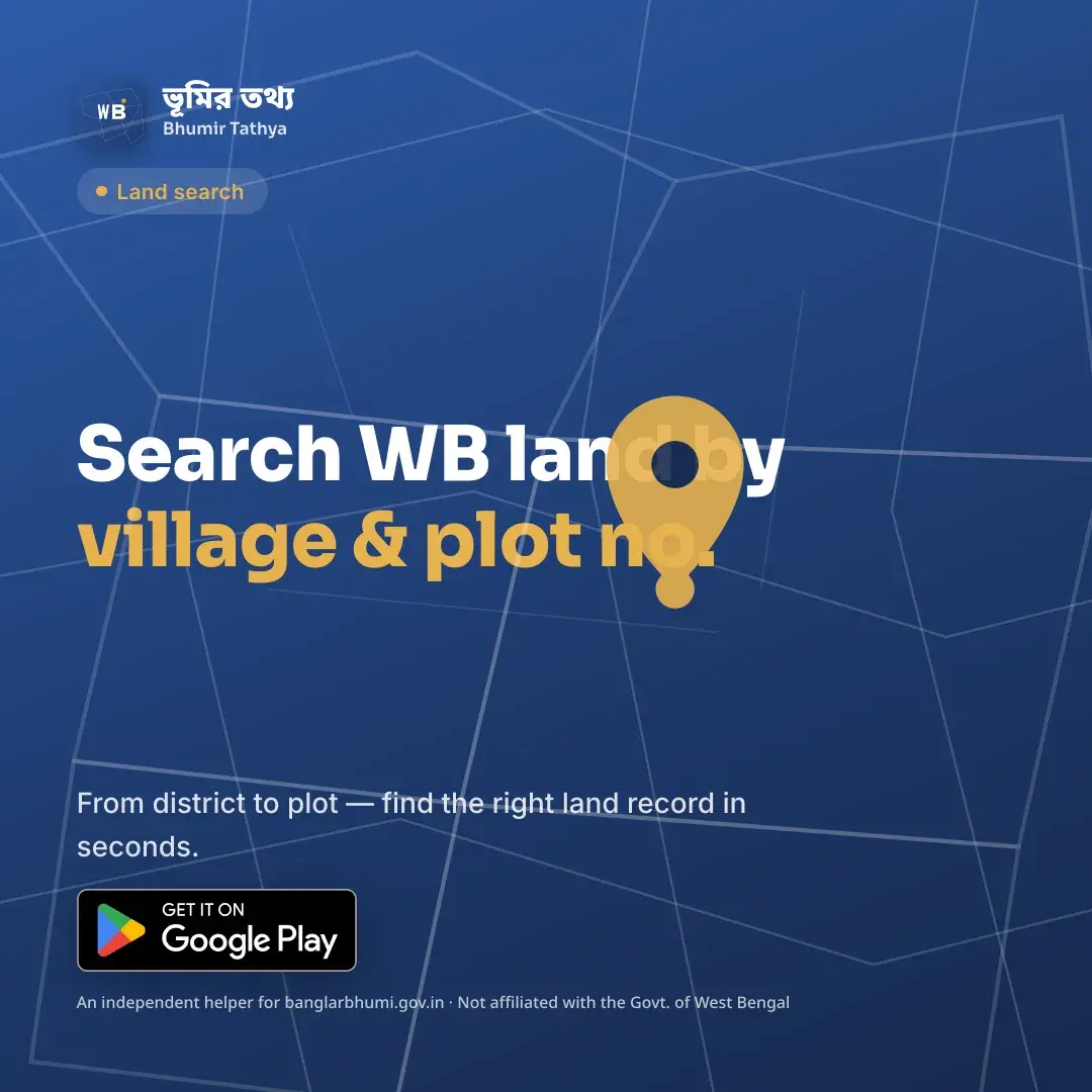 Bhumir Tathya — Mouza & plot map
