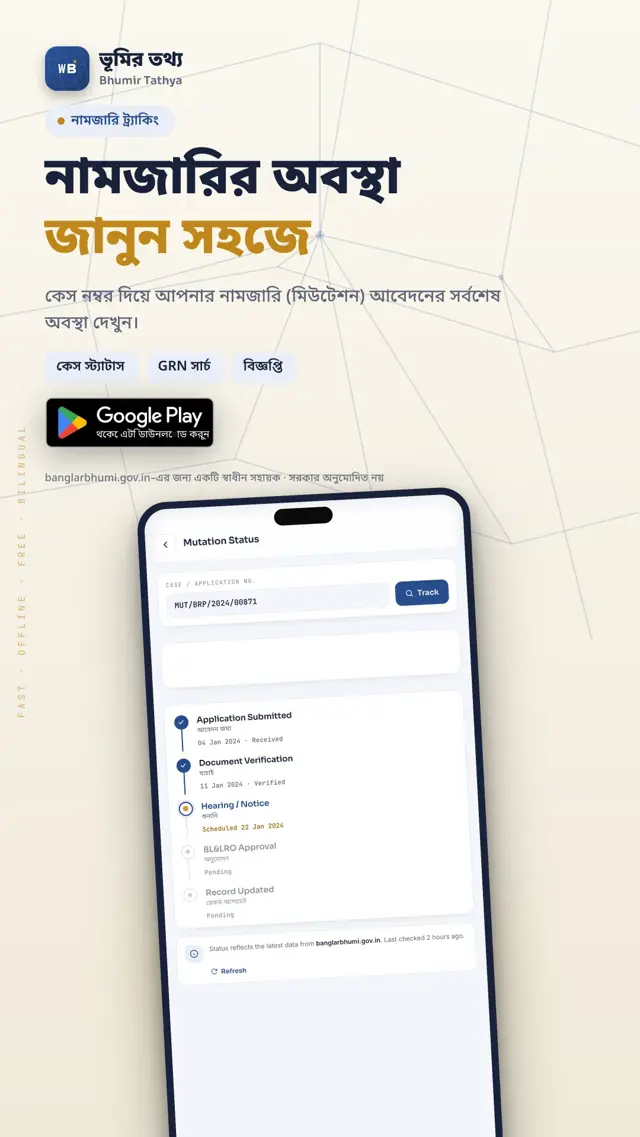 Bhumir Tathya — মিউটেশন স্ট্যাটাস