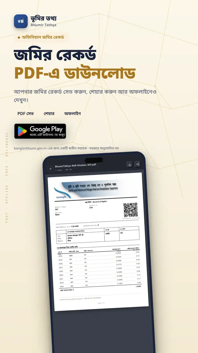 Bhumir Tathya — রেকর্ড PDF