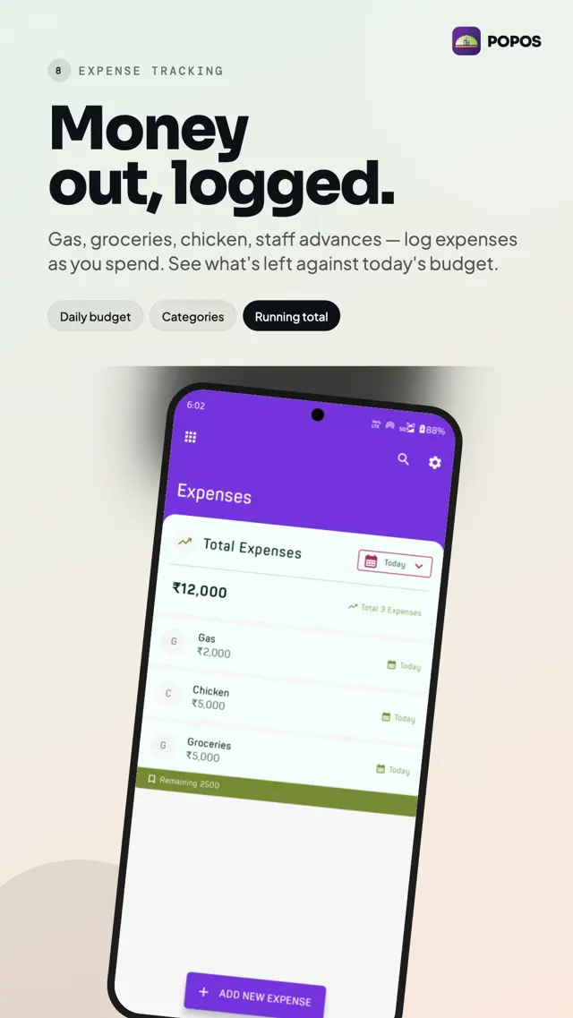 POPOS — Expense Tracking